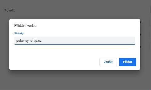 SYNOT TIP poker - automatické otevírání stolů - Krok 7