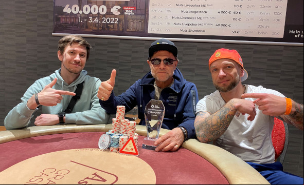 Nuts Livepoker Cup zakončil německý 3-way deal