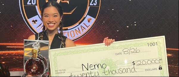 Šachistka Qiyu &quot;Nemo&quot; Zhou vítězkou Enclave Celebrity Poker Invitational 2023 za $20K