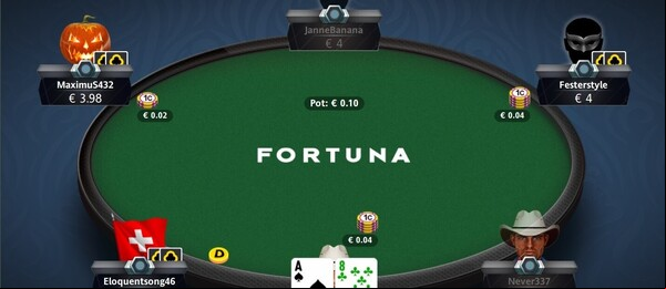 Fortuna Poker – cash game stůl
