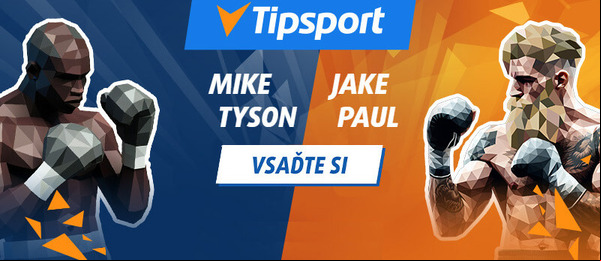 Vsaďte si na box Tyson vs Paul s bonusem za registraci u Tipsportu