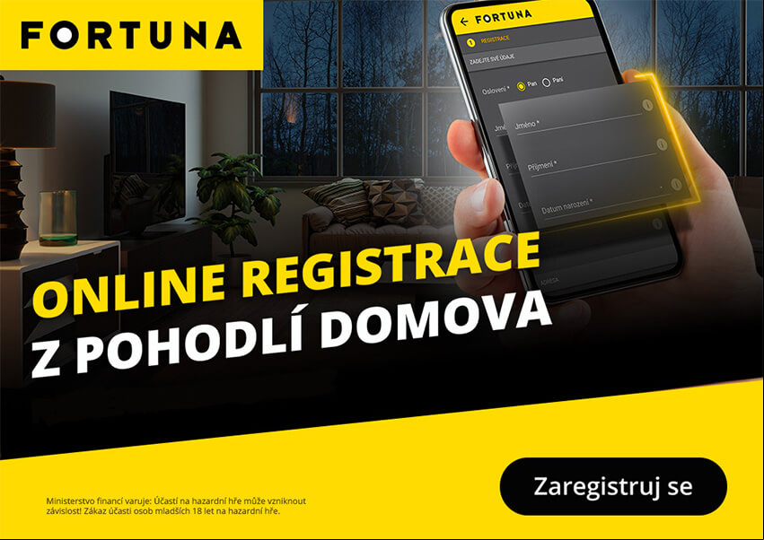 Online registrace u Fortuny